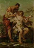 Study for Daedalus Attaching Icarus' Wings