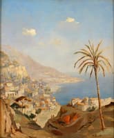 Coastal scene in Amalfi