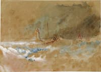 Boat on a Rough Sea