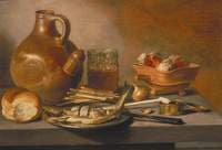 Still Life with Jug, Herring and Smoking Requisites