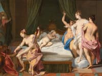 Venus and the Three Graces Tending Cupid