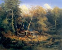 Indian Camp in the Forest