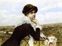 Woman on a Balcony