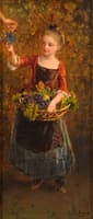 Girl with Grapes