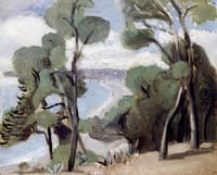 The Beach at Nice, View from the Château