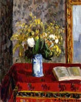 Vase of Flowers, Tulips and Garnets