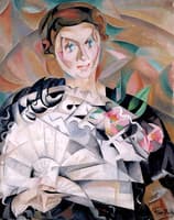 Playing with a Fan (Portrait of Louisa Bally, the Artist's Sister)