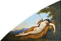 Ceiling of the Ballroom of Compiègne Castle, Reclining Naiad