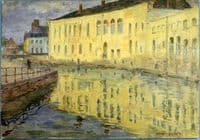 Pale Buildings Reflected in the Canal