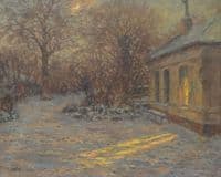 Winter Scene with Pavilion