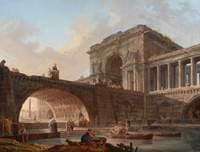 Architectural Capriccio with Bridge and Triumphal Arch