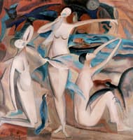 Bathers with Birds