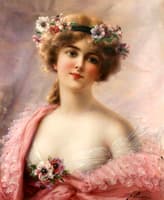 Young Girl with Anemones