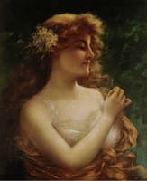 Young Woman with a Dragonfly