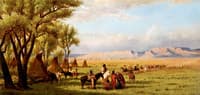 Encampment with Tipis and Native Americans