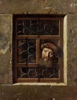 Old Man Looking through a Window