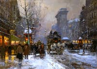 Porte St. Denis in the Winter