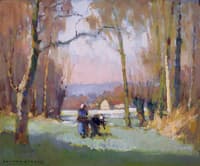 Gathering Twigs in Winter