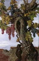 Grapevine with a Lizard