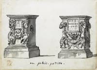 Two Roman Altars with the Epitaphs D.I.S. Manibus