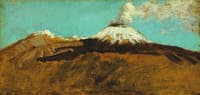 Snowcapped Vesuvius Landscape