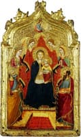 Madonna enthroned with Angels