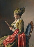 Girl Wearing the Traditional Costume of Linz