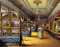 Interior of the Great Room at the Hotel du Chevald d'Or, Frankfurt A/M, Open for the Exhibition of Pictures, May 1835