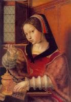 Woman weighing Gold