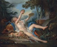 Reclining Bacchante Playing the Cymbals