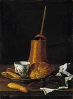 Still Life with Chocolate and Buns