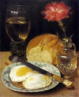 Still-life with Carnation and Eggs