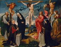 The Crucifixion with Donors and Saints Peter and Margaret