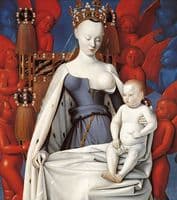 Melun Diptych ~ Madonna Surrounded by Seraphim and Cherubim