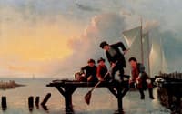 Boys Crabbing