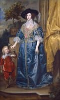 Queen Henrietta Maria with Sir Jeffrey Hudson