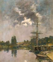 The Effect of Moonlight at Saint-Valéry-Sur-Somme