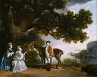 Captain Samuel Sharpe Pocklington with His Wife, Pleasance and possibly His Sister, Frances