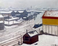 Gare Montparnasse in the Snow