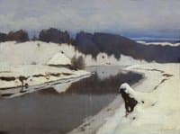 Winter Landscape with River