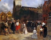 Charles I Receiving a Rose from a Young Girl