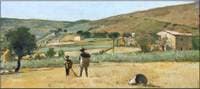 Landscape with peasants