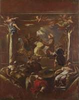 Saint Anthony of Padua miraculously restores the Foot of a Self-Mutilated Man