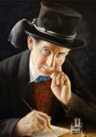 Portrait Of A Gentleman Writing A Letter