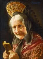 Old Lady with Prayer Book