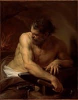 Vulcan at his Forge (large version)