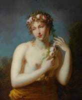 Half Length Figure of a Bacchante