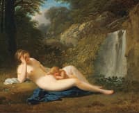 Reclining Nymph with Sleeping Cupid