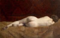 Nude on a Furry Bed