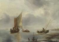 A Small Vessel in Light Airs and another Ashore